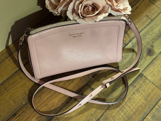 Kate Spade New York Knott Small Leather Crossbody – Light Pink