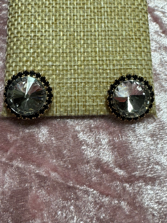 The Midnight Halo Crystal Studs