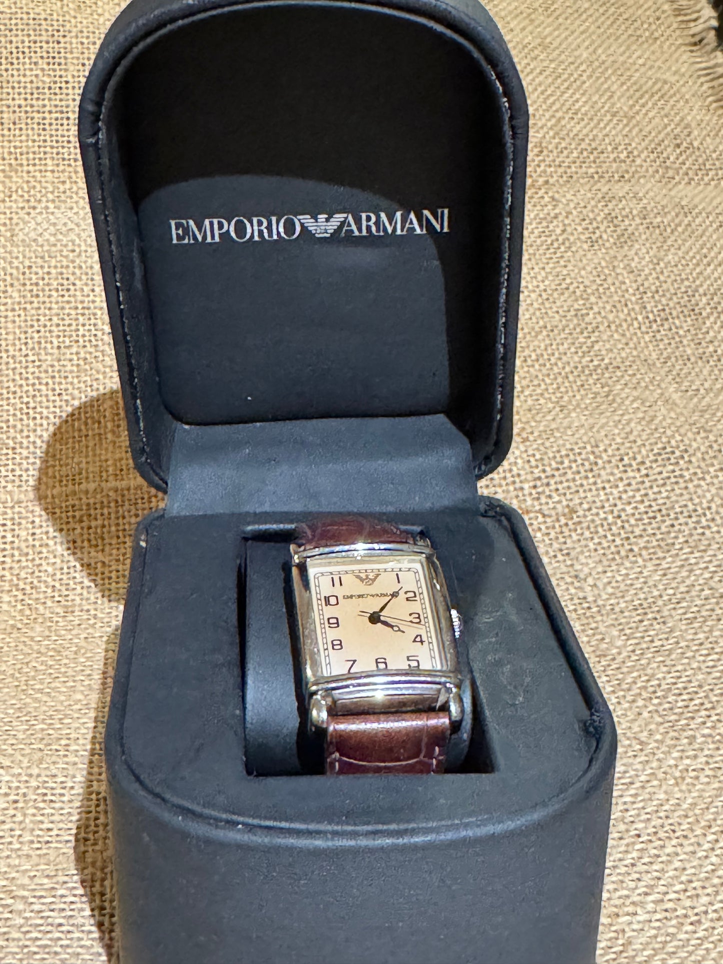 Vintage Emporio Armani Vintage Tank-style Women's Watch — Circa 1990s