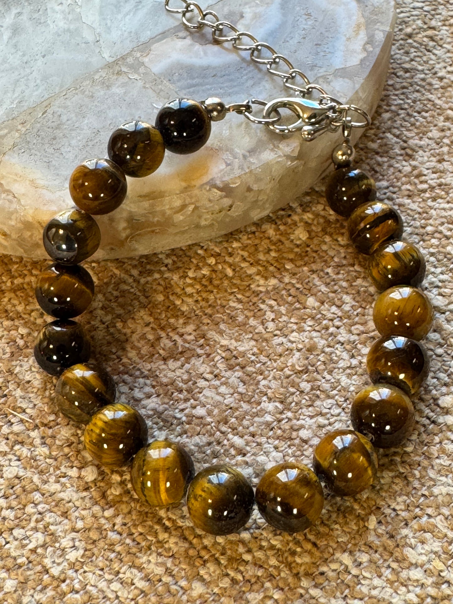 Vintage Tiger’s Eye Beaded Bracelet