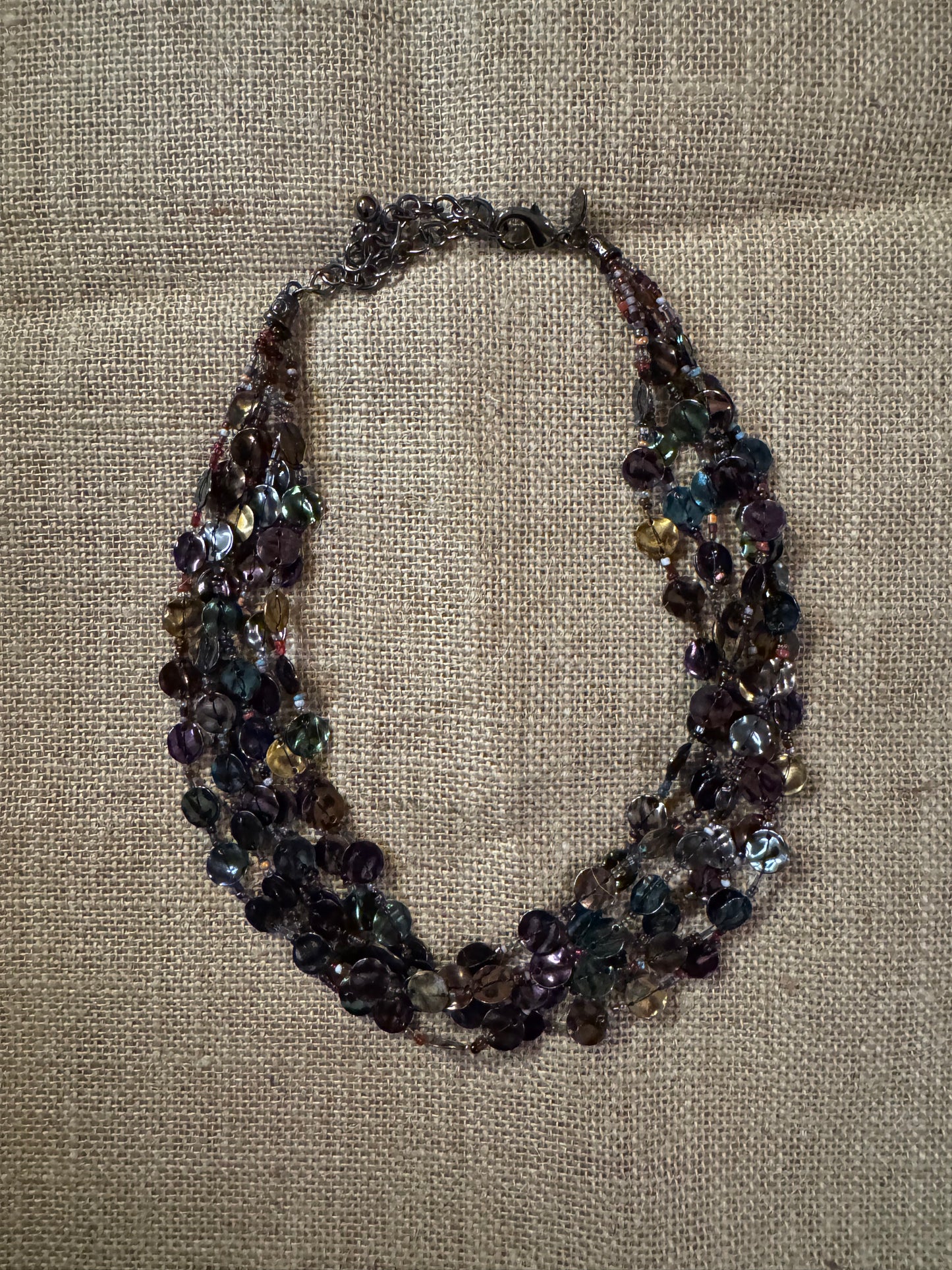 Vintage Chico’s 20" Multi-Strand Bib Necklace