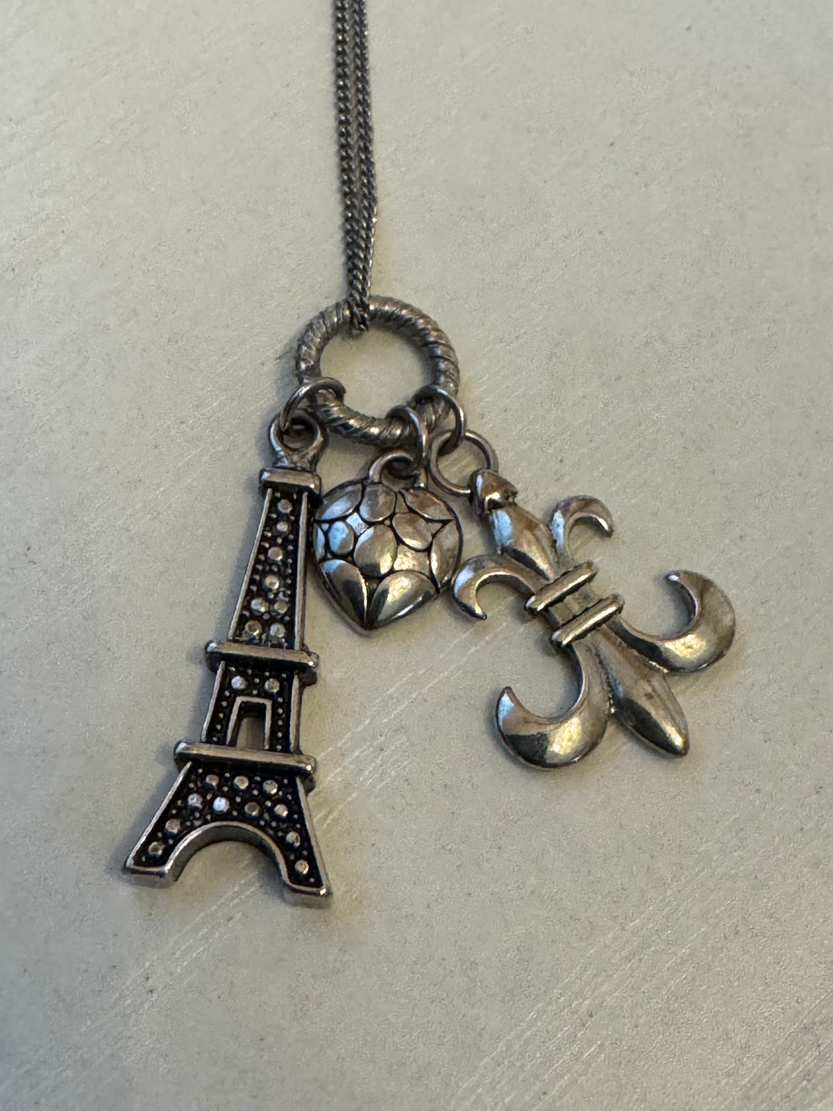 Vintage-Style Paris Charm Necklace