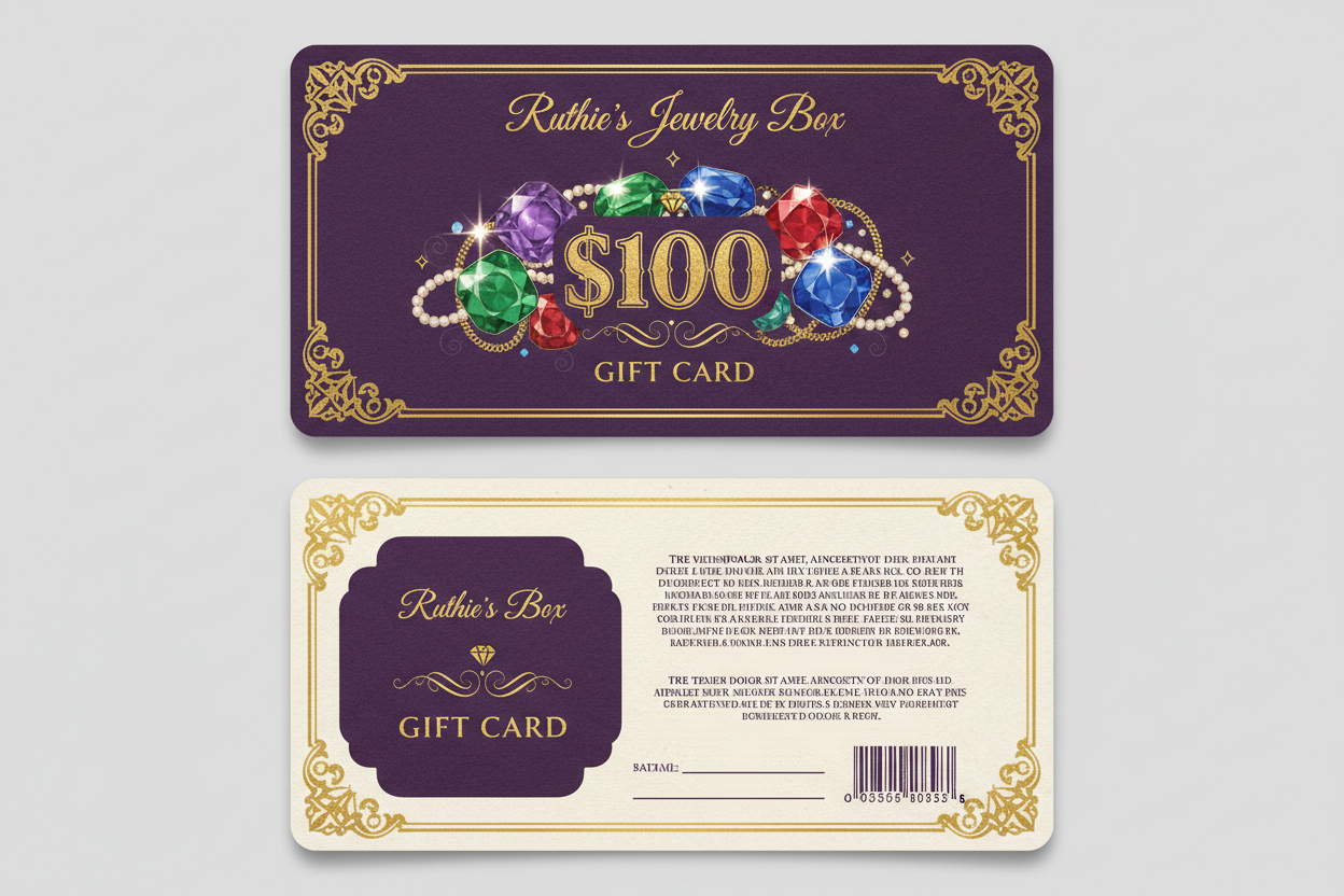 Ruthie's Jewelry Box Gift Card $100
