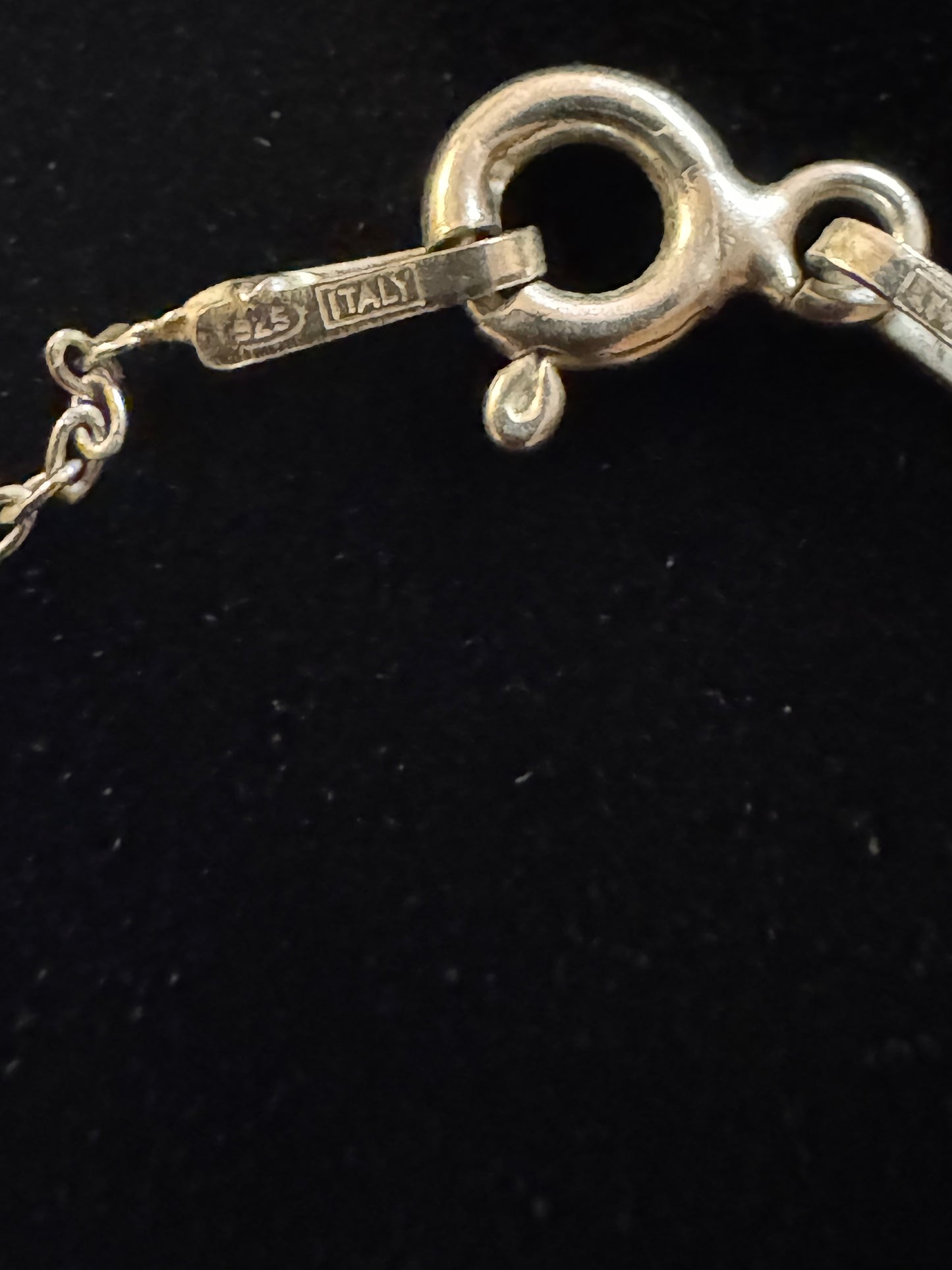 Vintage Sterling Silver Chain Dragonfly Pendant Necklace – 16"
