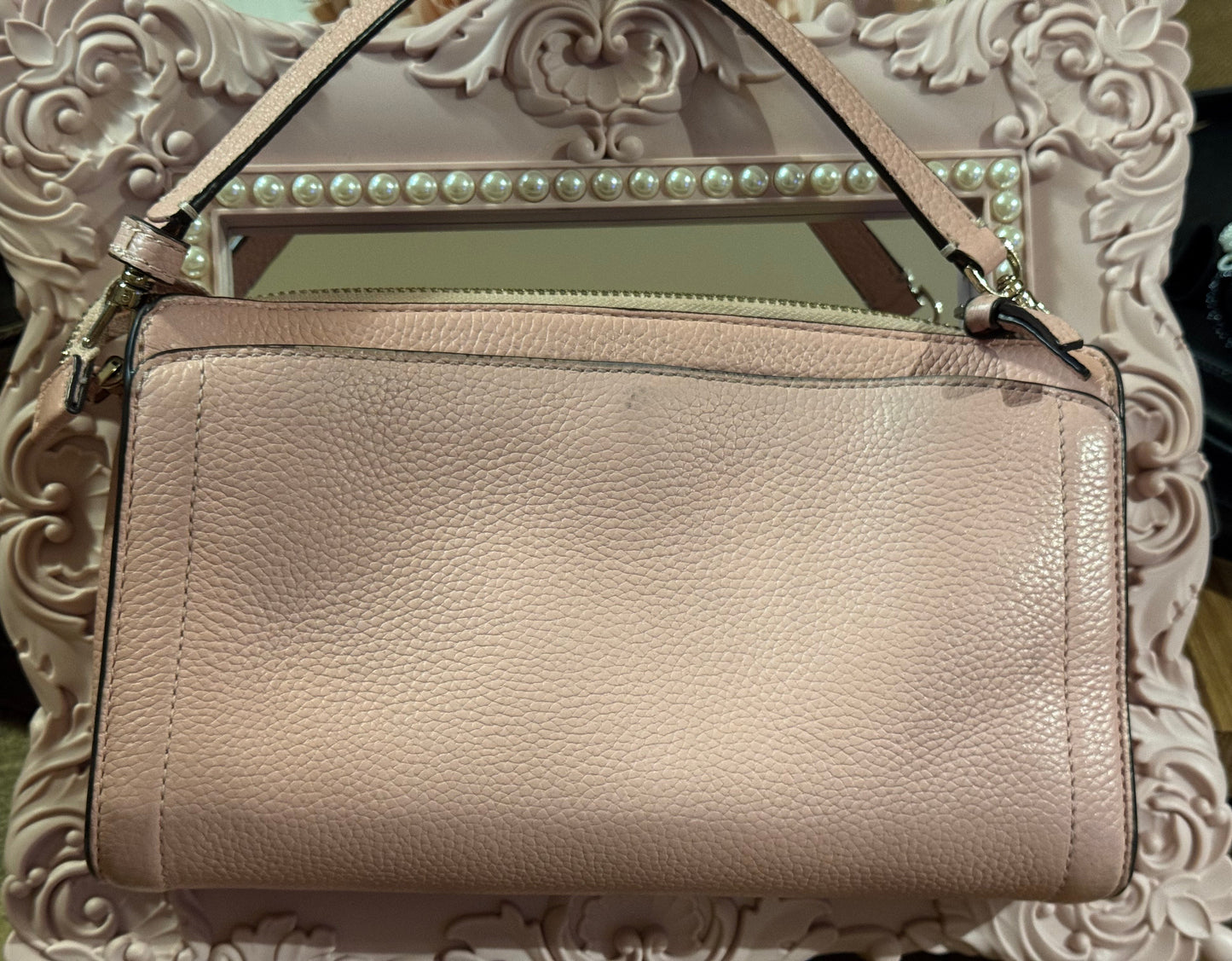 Kate Spade New York Knott Small Leather Crossbody – Light Pink