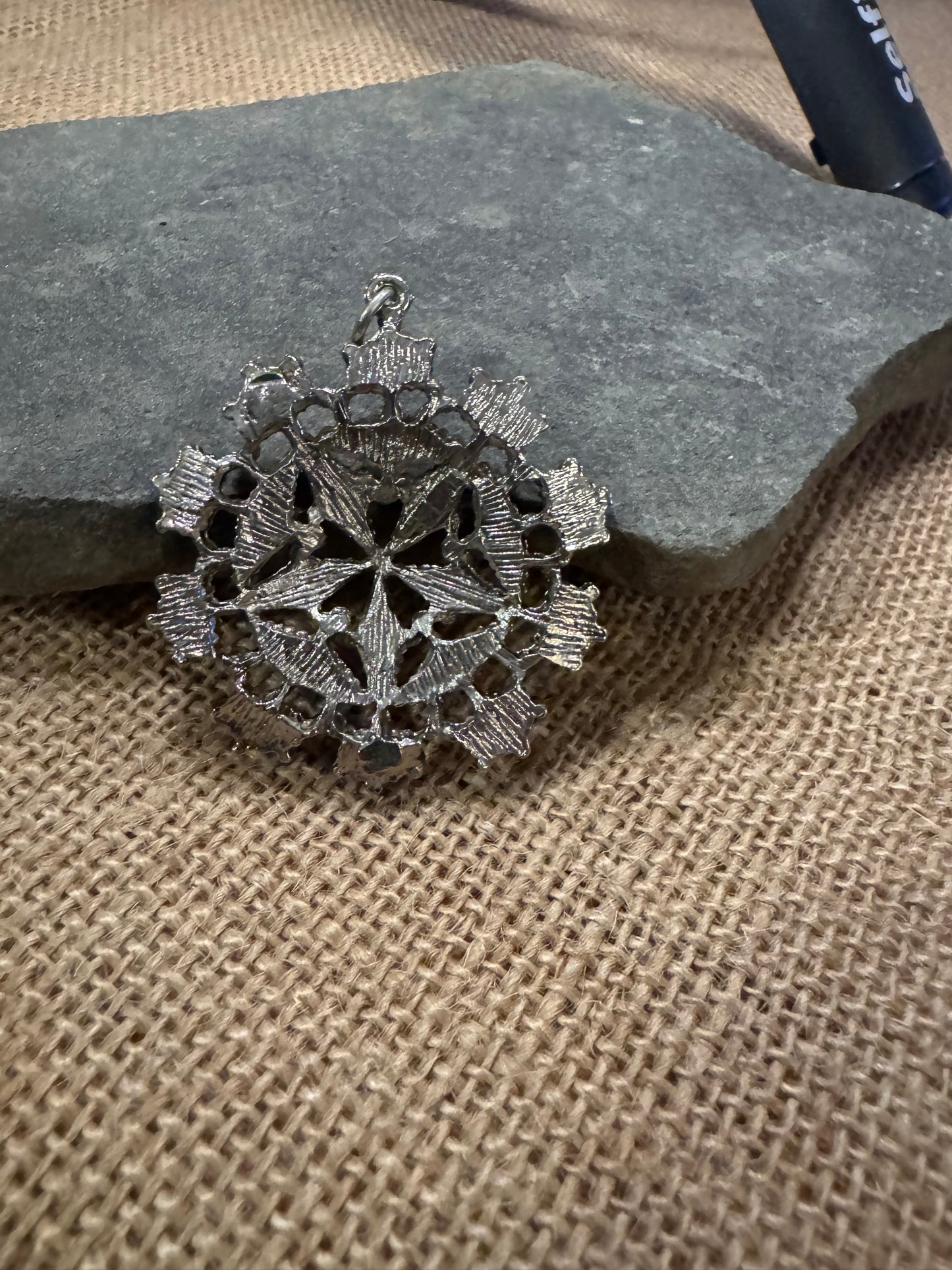 Vintage Turquoise Starburst Pendant