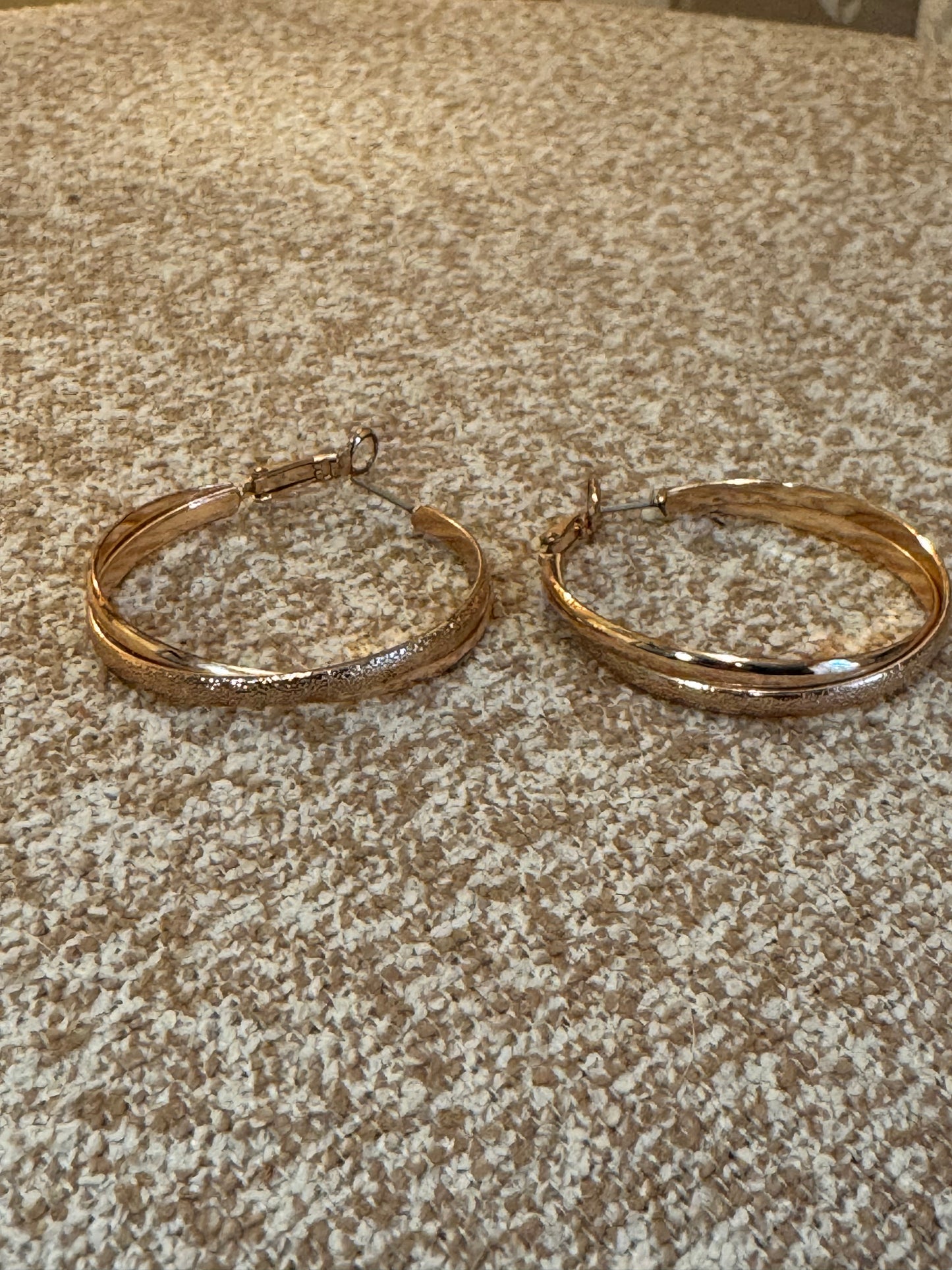 Rose Gold Hoop Earrings