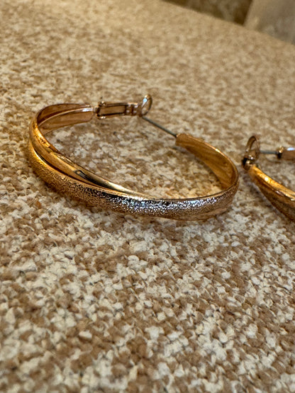 Rose Gold Hoop Earrings