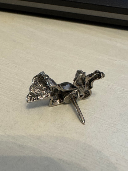 Signed 727 Vintage Sterling Silver Knight Pin – Dated 1982 - Collector's Item
