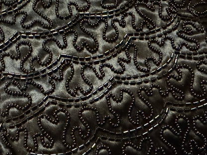 Vintage 1940s–1950s “Bags by Josef” Hand-Beaded Black Evening Bag — Made in U.S.A. - Rare Find! Collector's Item!