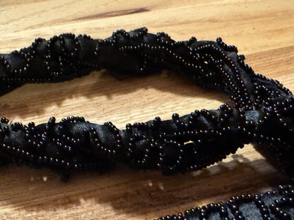 Vintage 1940s–1950s “Bags by Josef” Hand-Beaded Black Evening Bag — Made in U.S.A. - Rare Find! Collector's Item!
