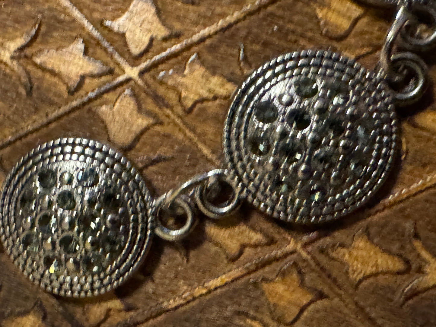 Silver-Tone Grey Rhinestone Bracelet