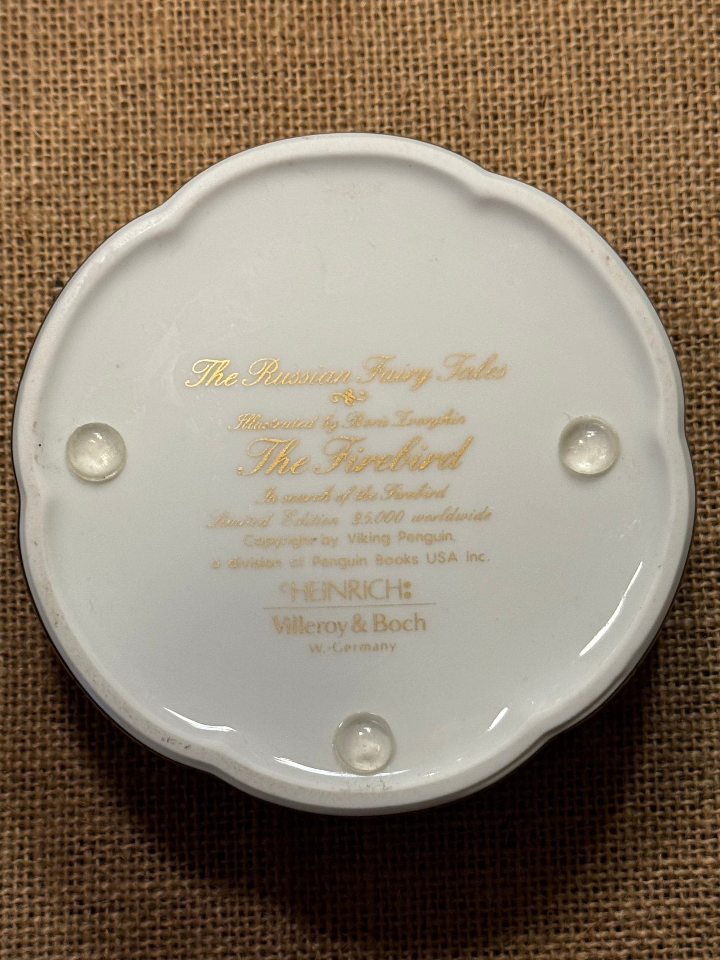 Heinrich Villeroy & Boch – “The Firebird” Fine Porcelain Trinket Box - Collectors Item!
