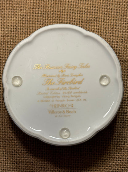 Heinrich Villeroy & Boch – “The Firebird” Fine Porcelain Trinket Box - Collectors Item!