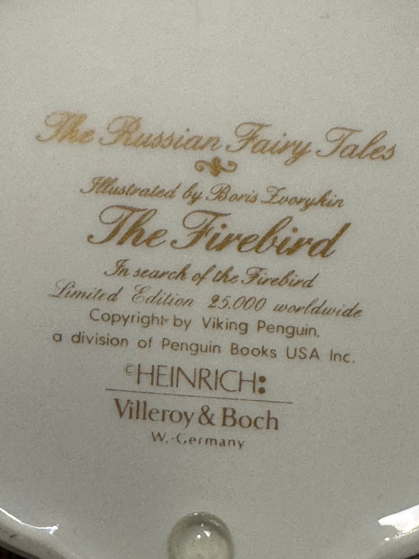 Heinrich Villeroy & Boch – “The Firebird” Fine Porcelain Trinket Box - Collectors Item!
