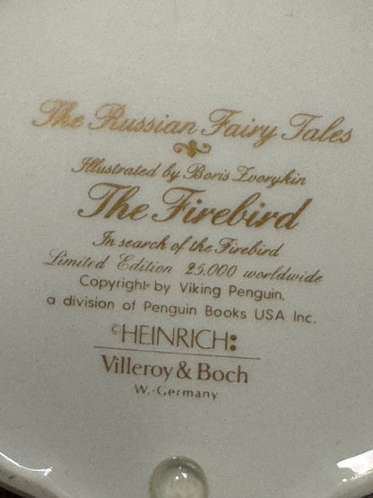 Heinrich Villeroy & Boch – “The Firebird” Fine Porcelain Trinket Box - Collectors Item!