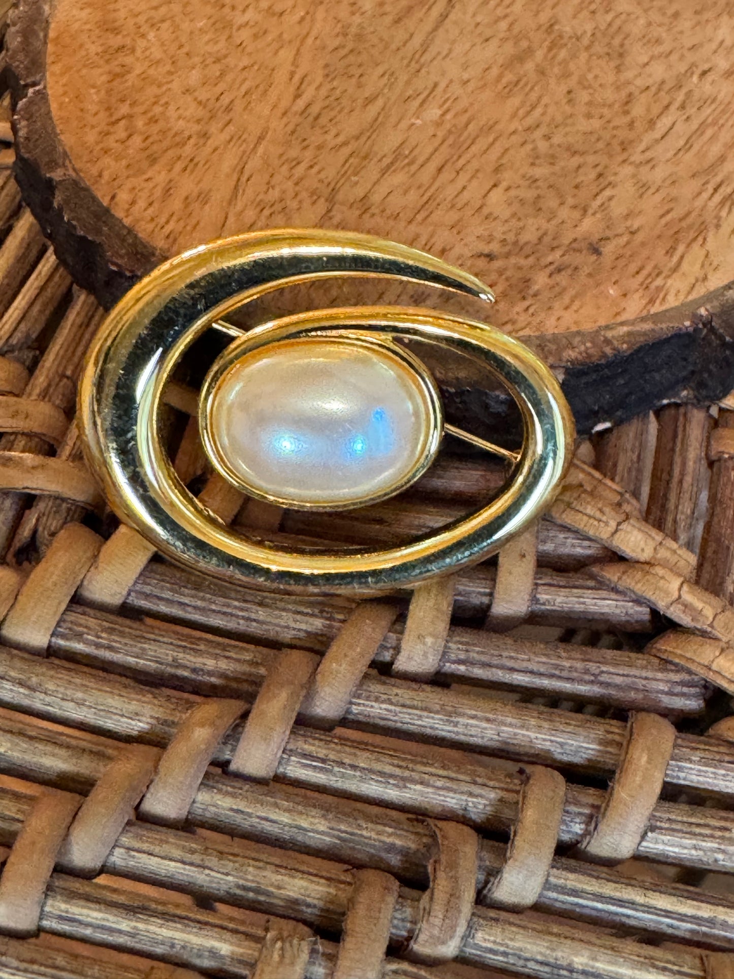 Vintage Signed Monet Brooch