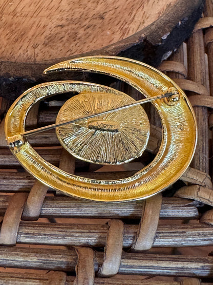 Vintage Signed Monet Brooch