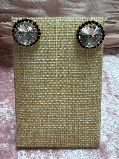 The Midnight Halo Crystal Studs