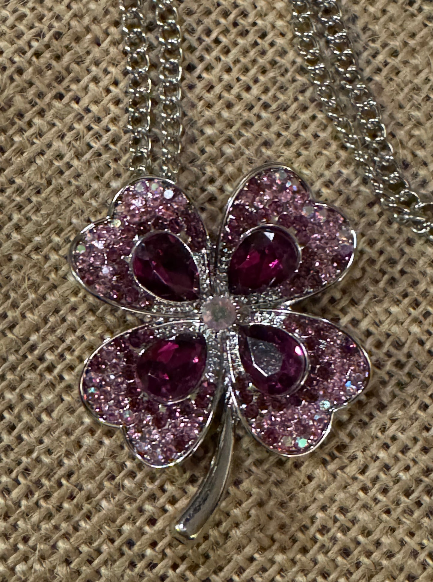 ✨ “Four‑Leaf  Necklace and Earring Set ✨ Playful, radiant, and full of charm.