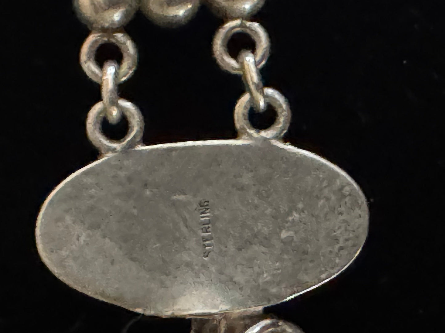 Vintage Triple-Strand Graduated Sterling Silver Bead Necklace — 18" (17 g, ~75 Years Old)