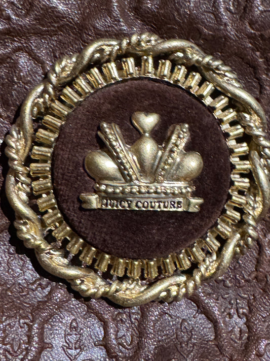 Vintage Early-2000s Authentic Juicy Couture Brown Velour Satchel