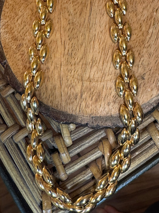 Gold Tone Monet Style Necklace