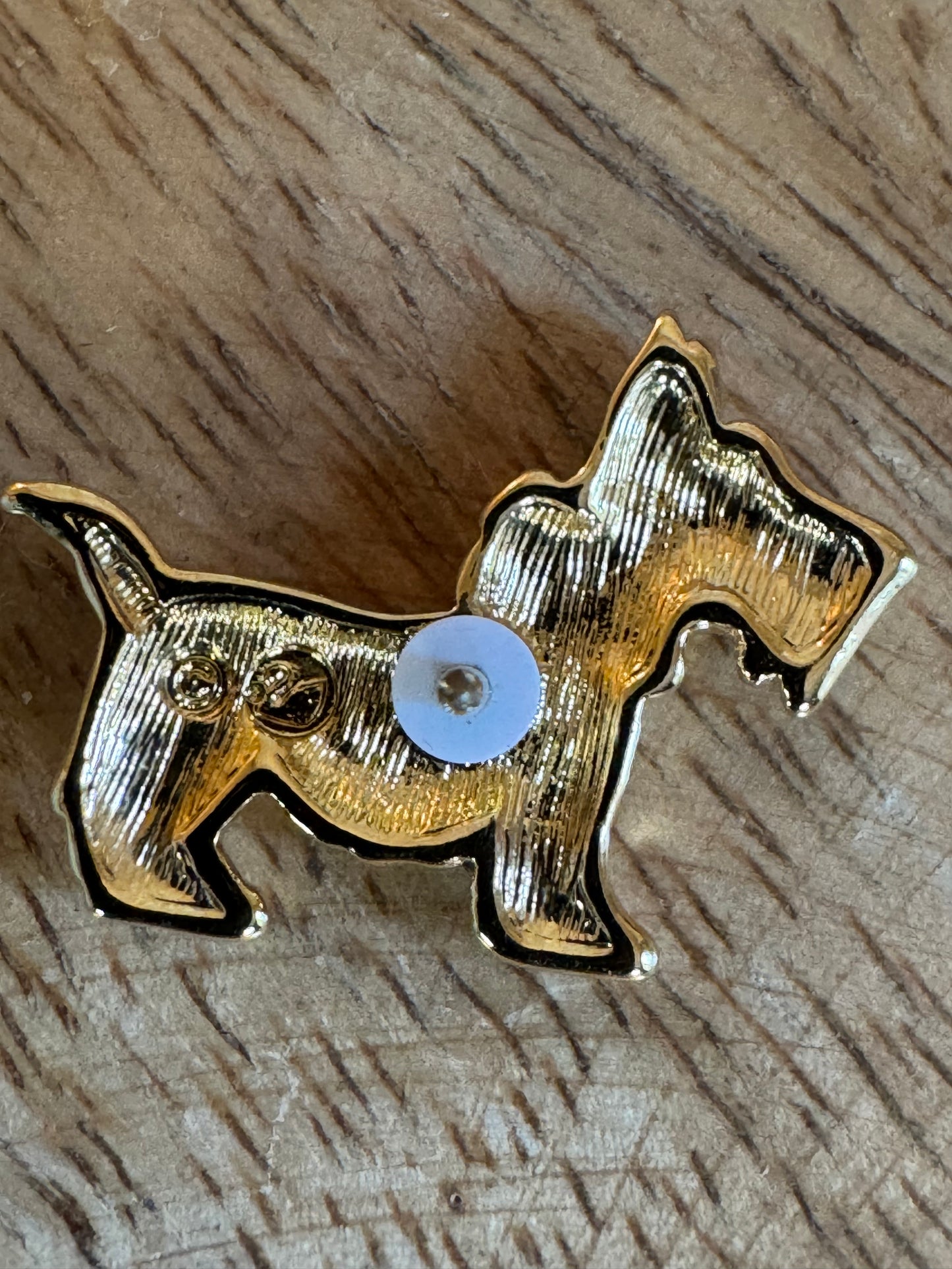 Vintage Swarovski Retired Pave Crystal Scottie Dog Lapel Pin