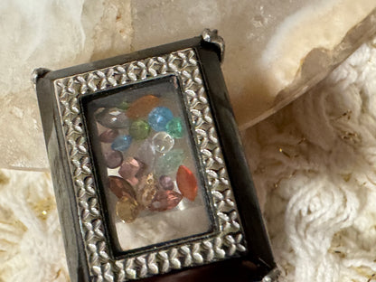 Vintage-Inspired Shaker Locket Ring - Size 8