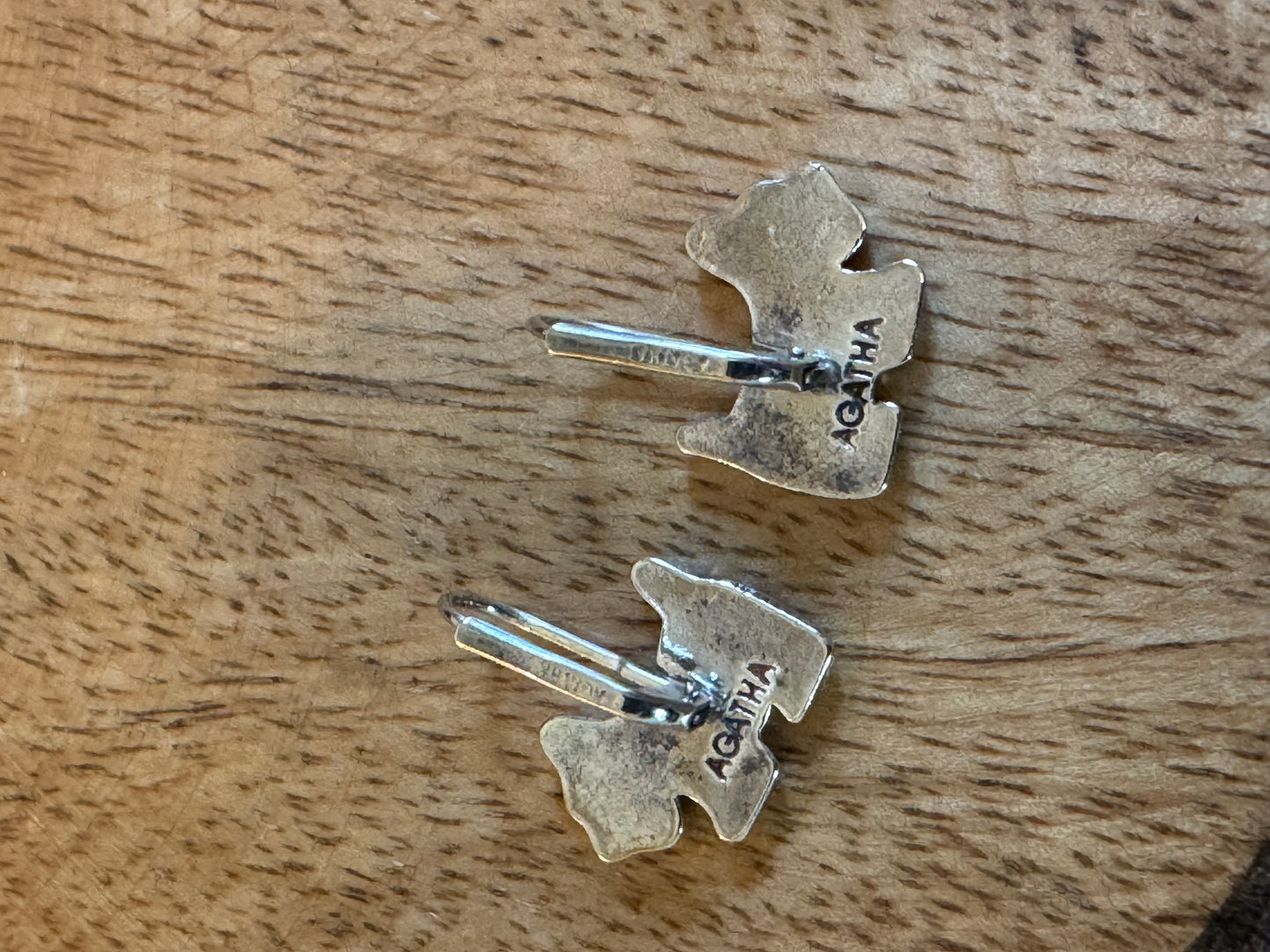 Agatha Paris 925 Silver Scottie Dog Earrings, Classic French Designer Vintage
