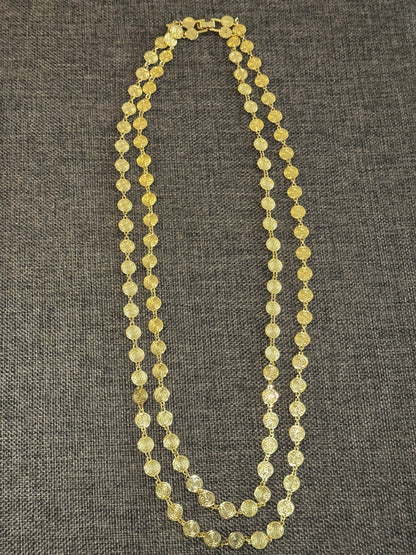 Vintage Liz Claiborne Two-Strand Mini Medallion Necklace