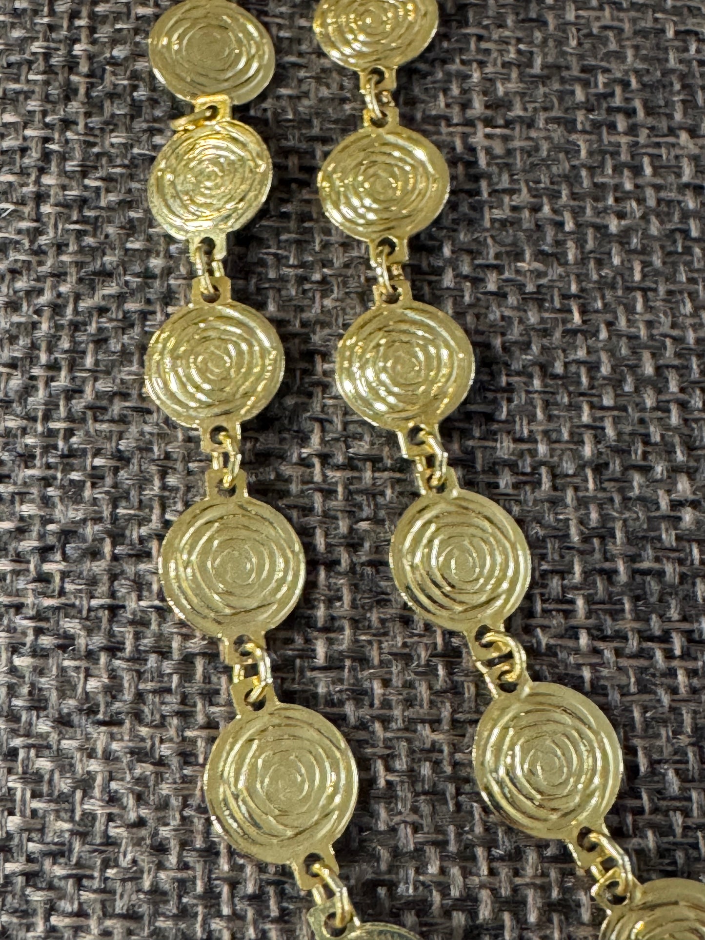 Vintage Liz Claiborne Two-Strand Mini Medallion Necklace
