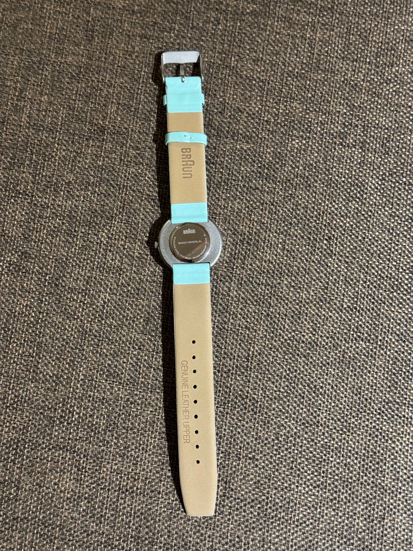 ⌚ Braun Classic Analog Watch with Genuine Leather Mint Strap - Never worn