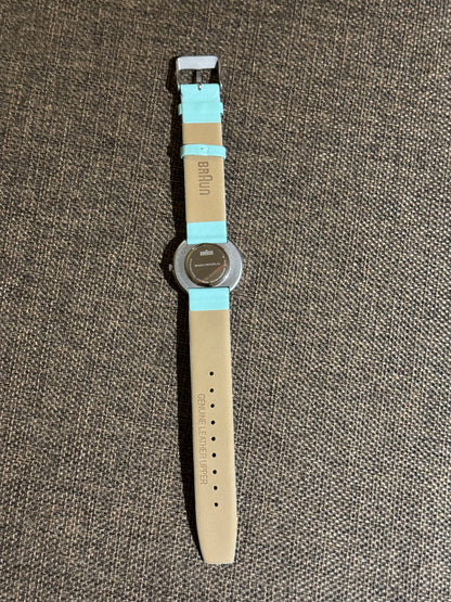 ⌚ Braun Classic Analog Watch with Genuine Leather Mint Strap - Never worn