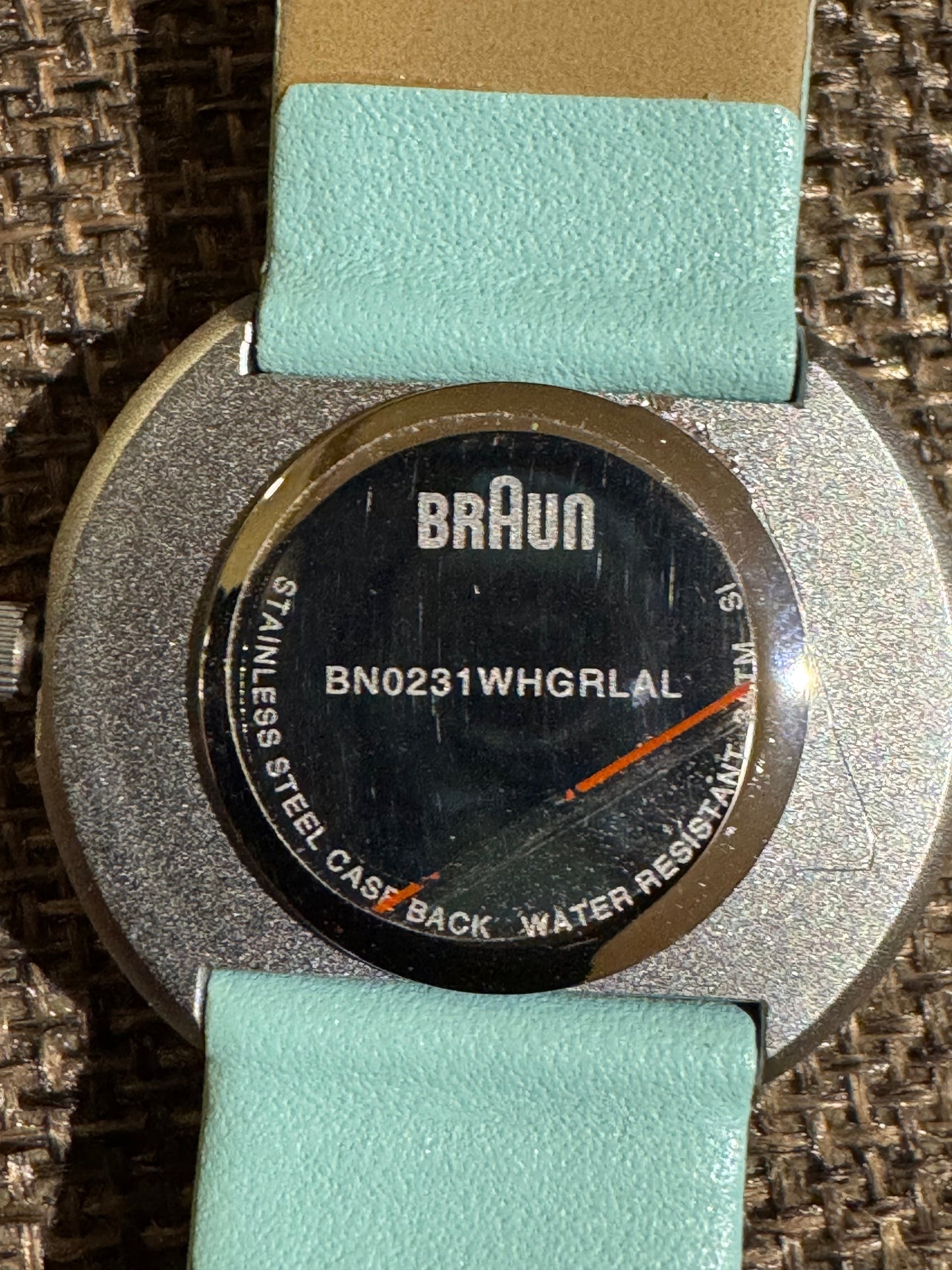 ⌚ Braun Classic Analog Watch with Genuine Leather Mint Strap - Never worn