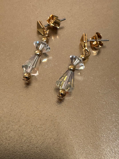 Vintage Crystal Drop Earrings