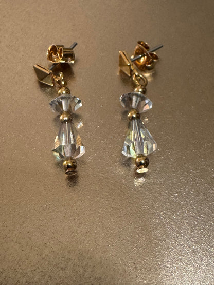 Vintage Crystal Drop Earrings