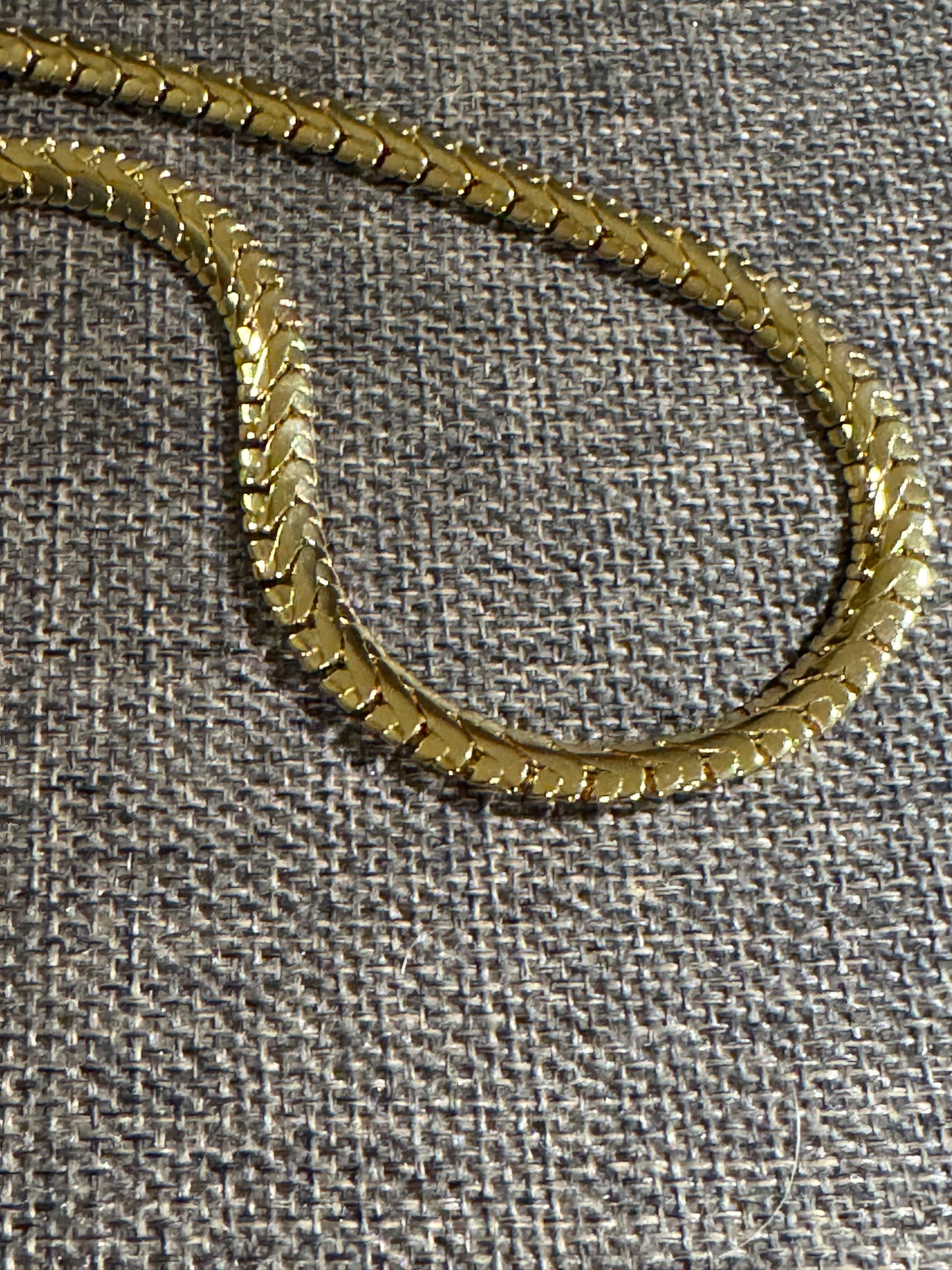 Vintage Signed Monet Gold-Tone Lay-Flat Chain Necklace – 28”