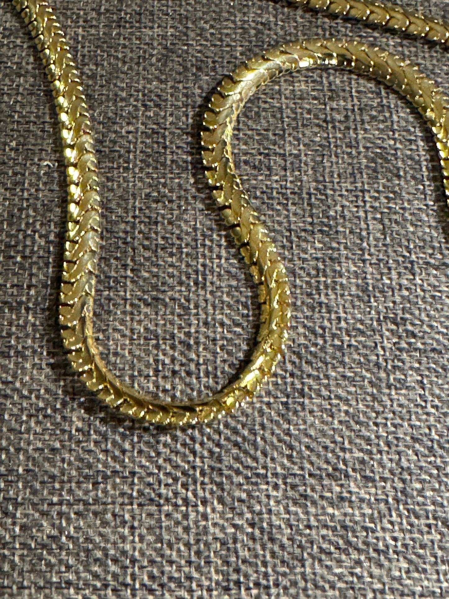 Vintage Signed Monet Gold-Tone Lay-Flat Chain Necklace – 28”