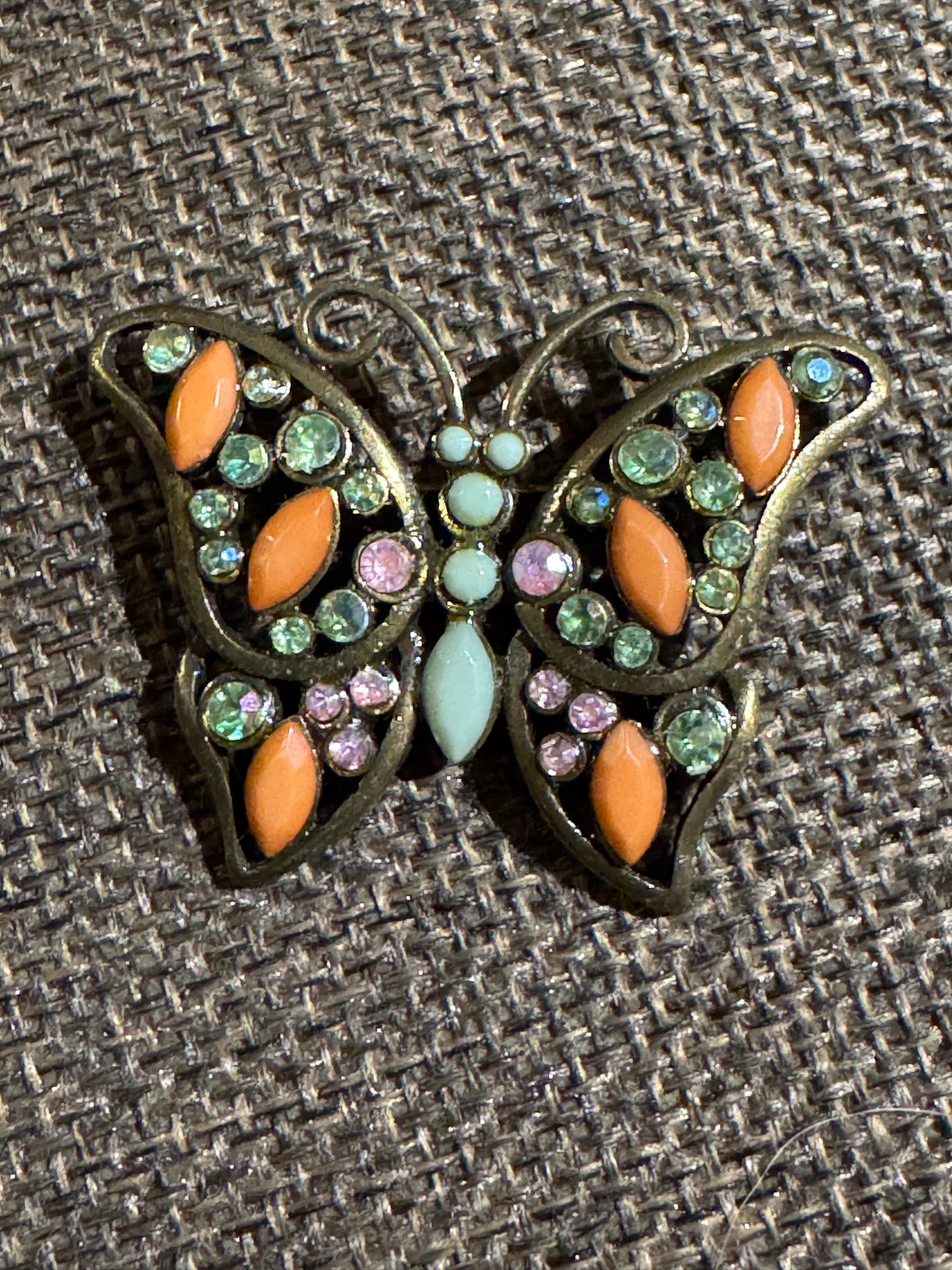 Erica Lyons Butterfly Brooch | Crystal and Cabochon Design