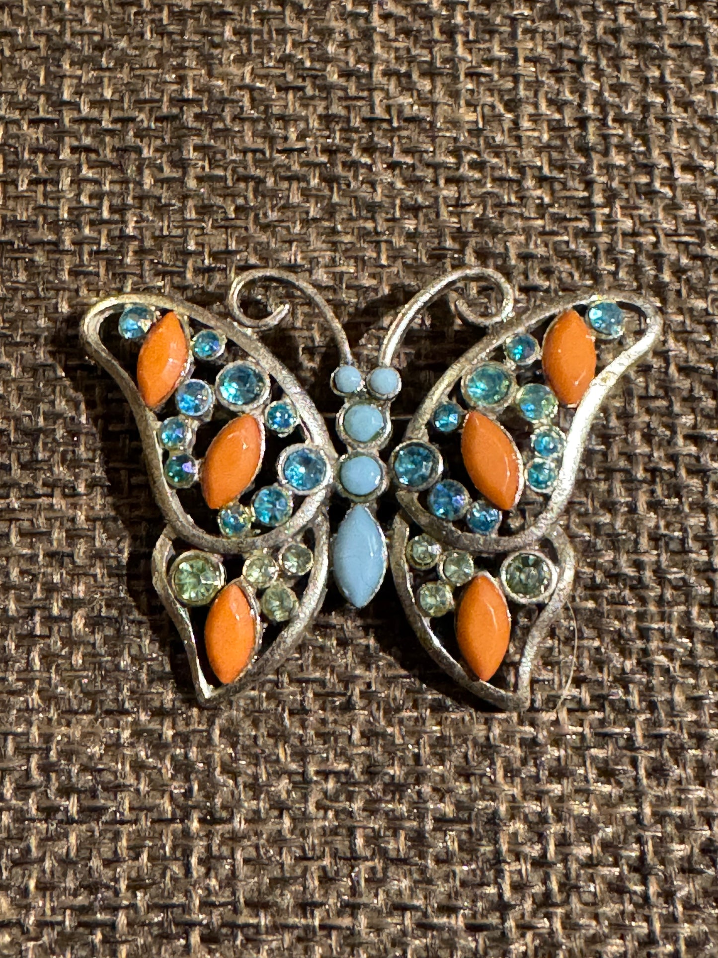 Erica Lyons Butterfly Brooch | Crystal and Cabochon Design
