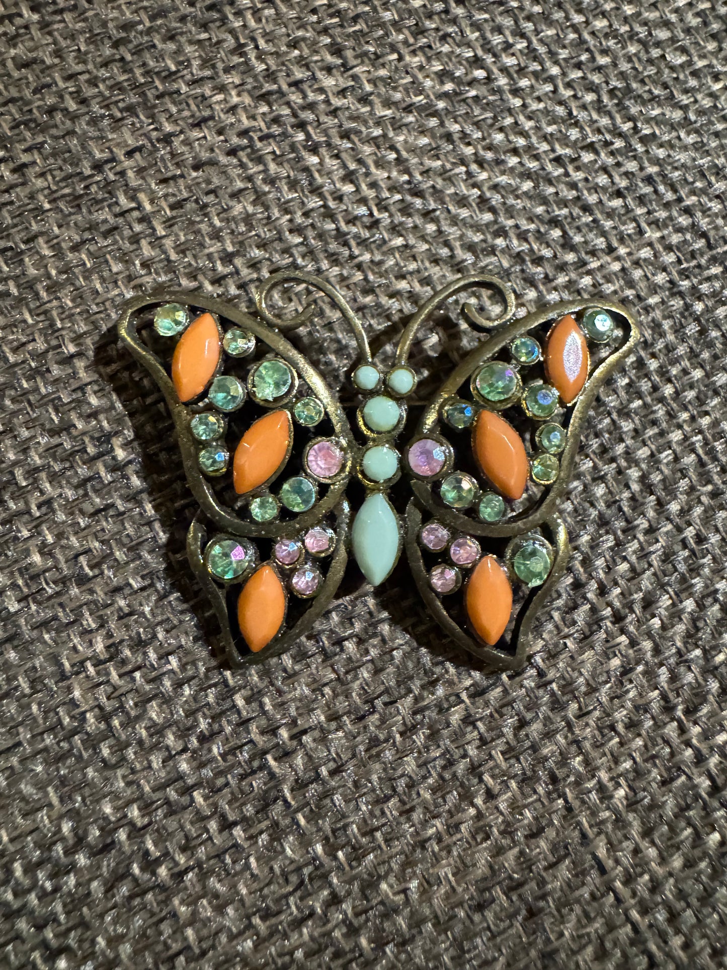 Erica Lyons Butterfly Brooch | Crystal and Cabochon Design