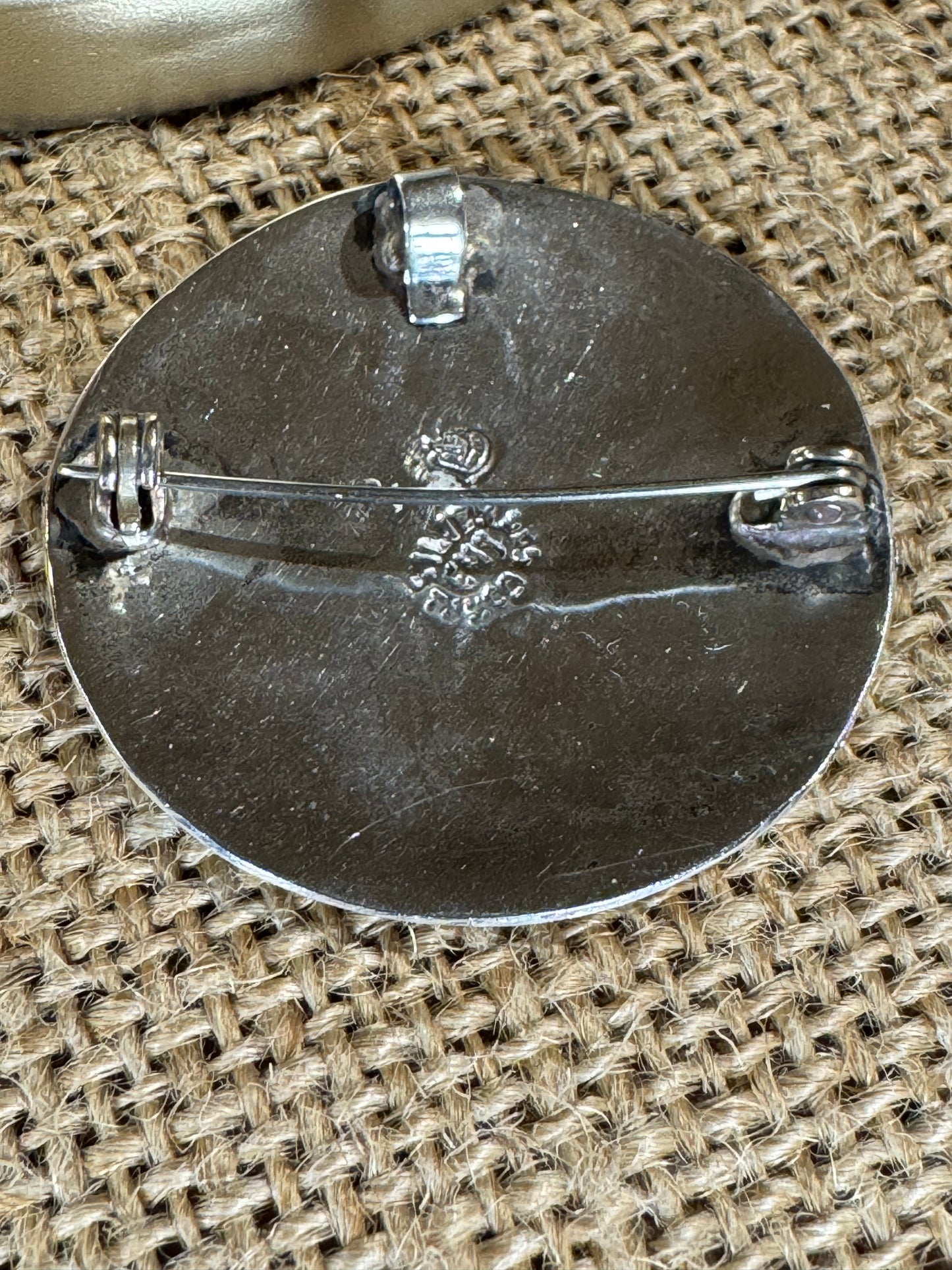 Vintage Mexican Sterling Silver & Abalone Shell Brooch/Pendant