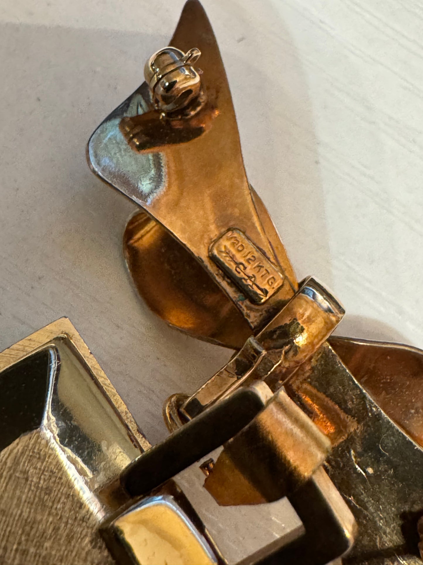 Vintage Sheffield Bow Brooch Watch 1/20 12K Gold-Filled