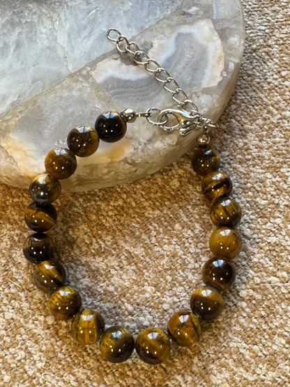 Vintage Tiger’s Eye Beaded Bracelet