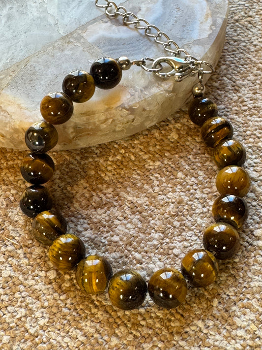 Vintage Tiger’s Eye Beaded Bracelet