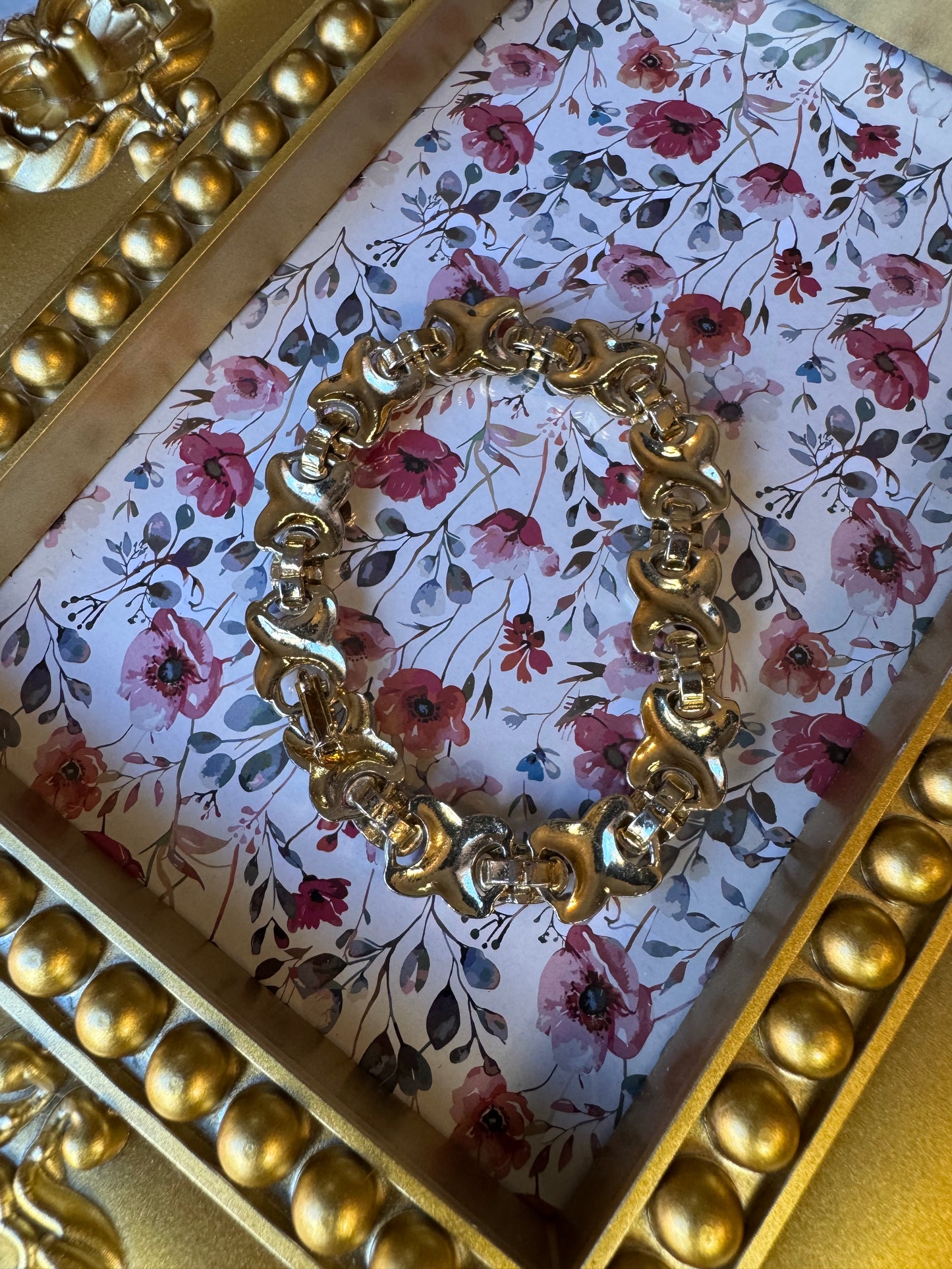 Gold-Tone "Hugs and Kisses" (X and O) Bracelet