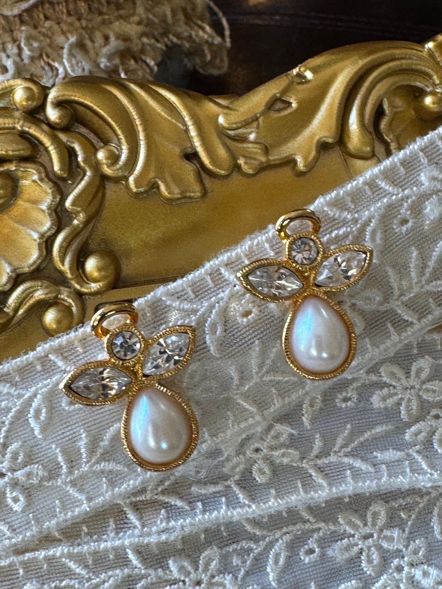 Vintage Avon Angel Motif Earrings