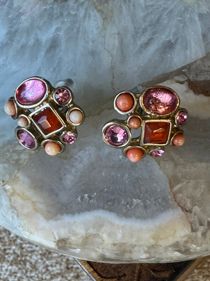 Vintage Cluster Earrings 1950 - 1970s