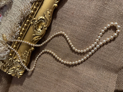 Vintage 24" Graduated Faux Pearl Necklace